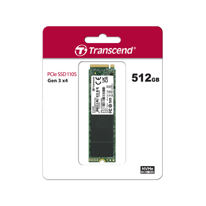 Transcend PCIe NVMe M.2 SSD MTE 110s 512GB