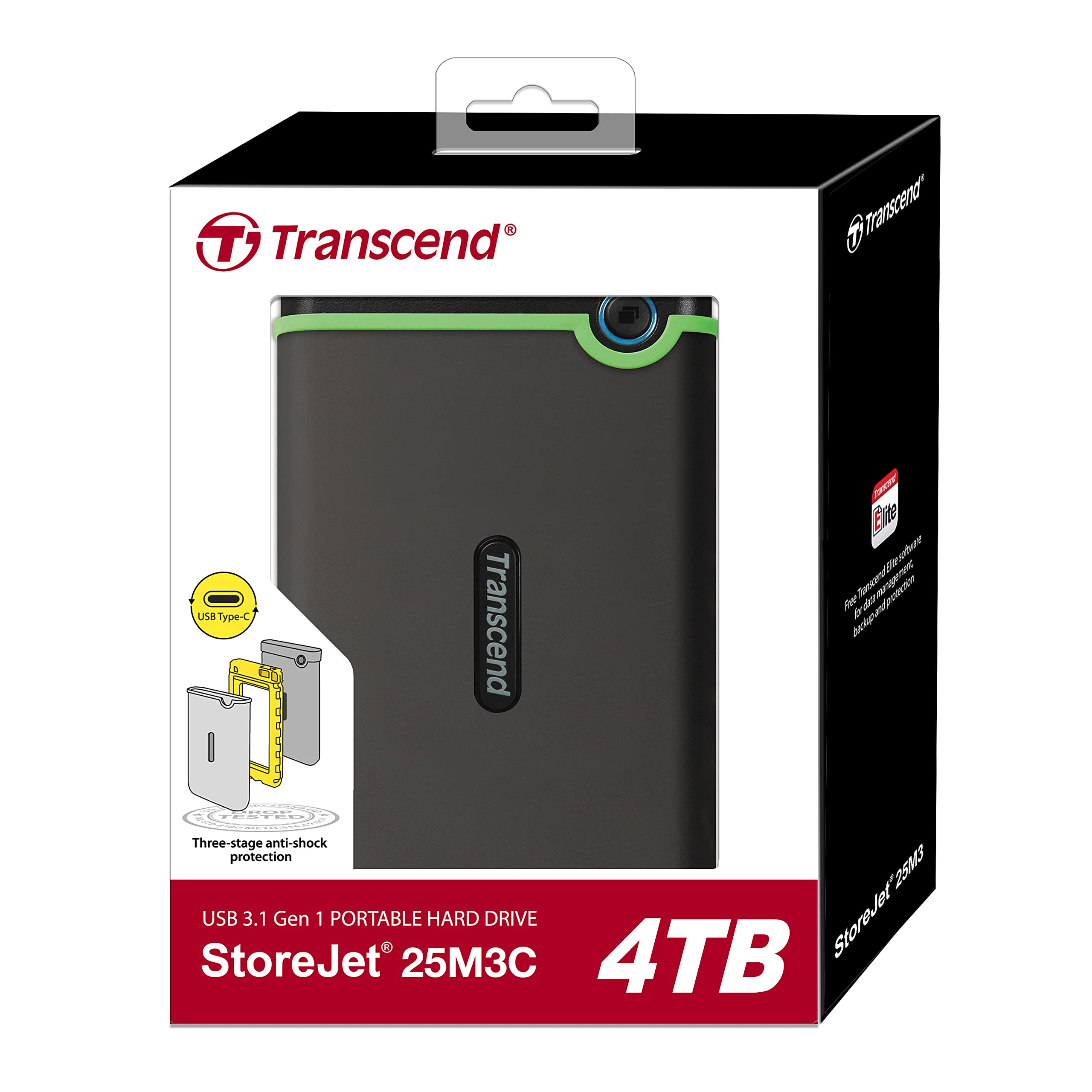 Transcend 4TB Type - C 2.5" External HDD