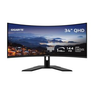 Gigabyte G34WQC 34″ Ultra-Wide Curved Gaming Monitor
