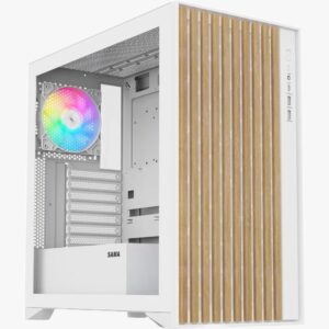 SAMA V Nature ATX Mid Tower Gaming Chassis – White