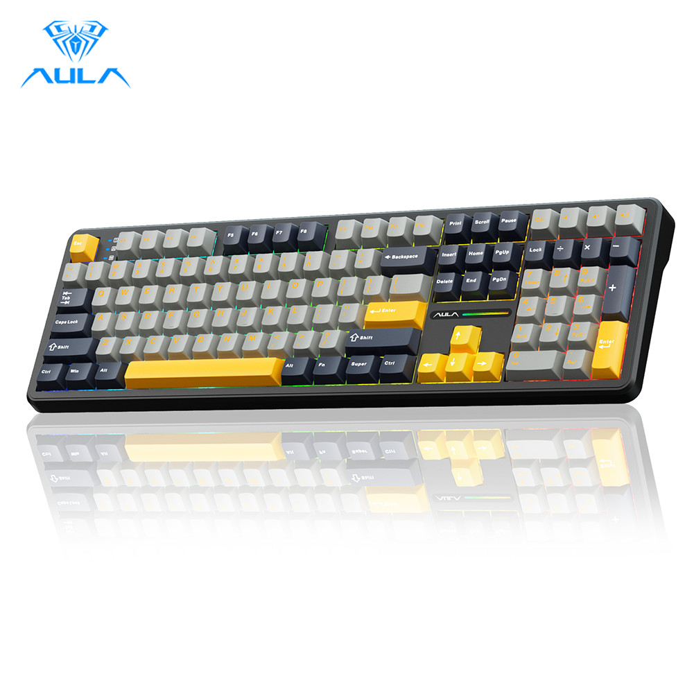 AULA F108 Pro Tri-mode LCD Display Mechanical Keyboard