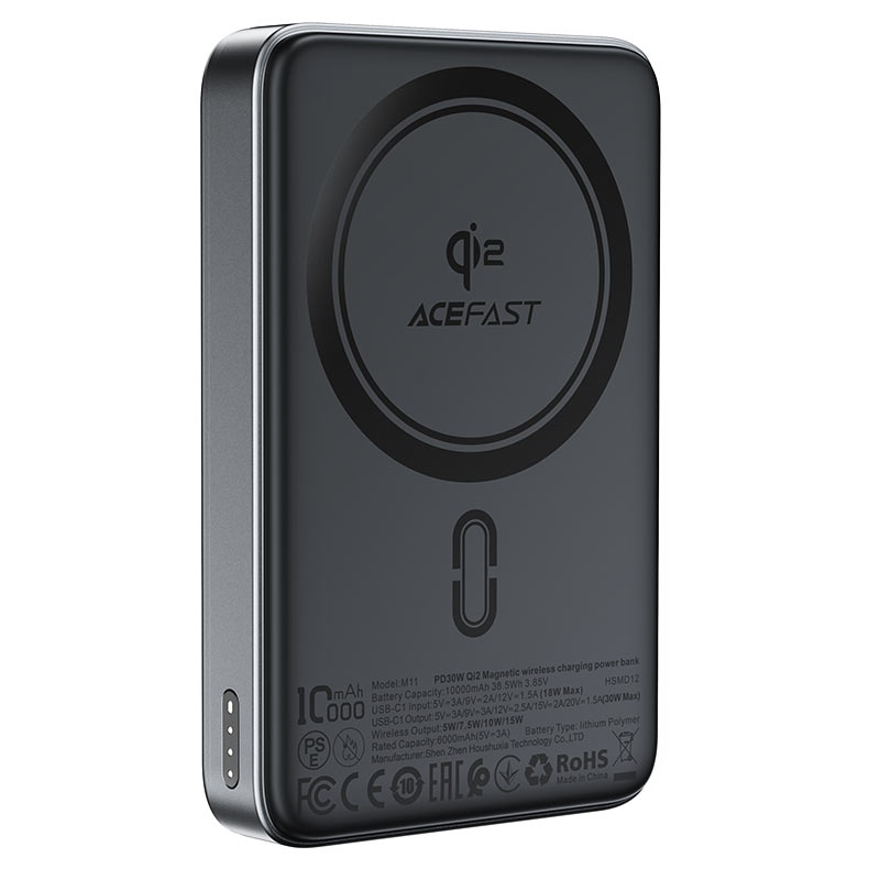 Acefast M11-10000 30W Qi2 Magnetic Power Bank