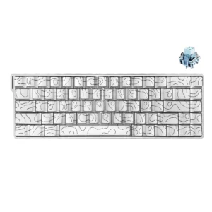 Ajazz AK680 V2 Keyboard White Ice Island Switch