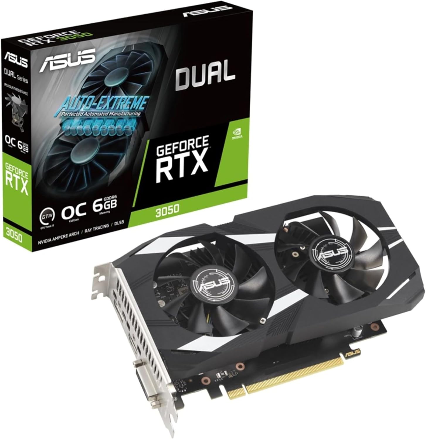 ASUS Dual GeForce RTX 3050 6GB OC Graphics Card