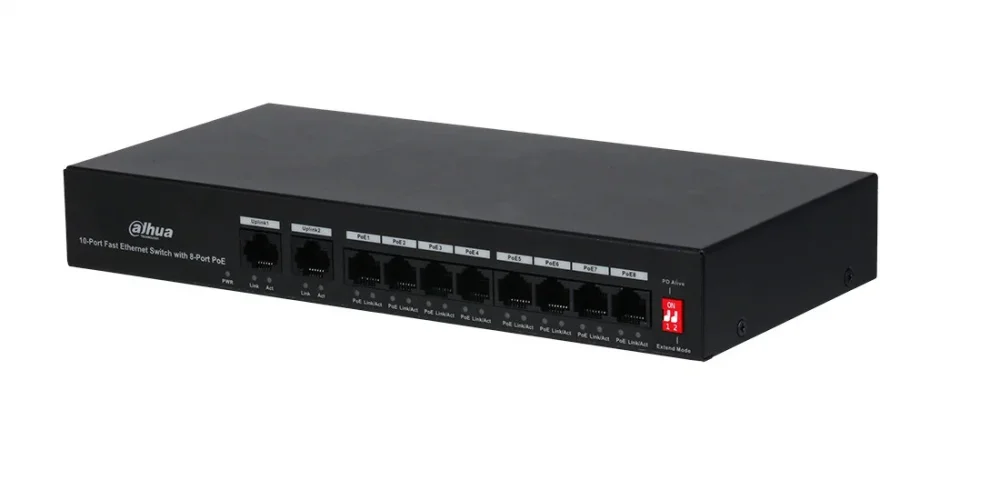 Dahua DH-PFS3010-8ET-65 10-Port Ethernet Switch with 8-Port PoE