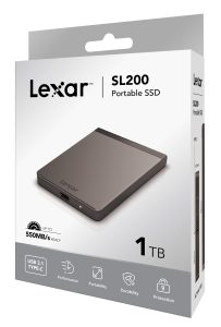Lexar SL200 1TB USB 3.1 External SSD
