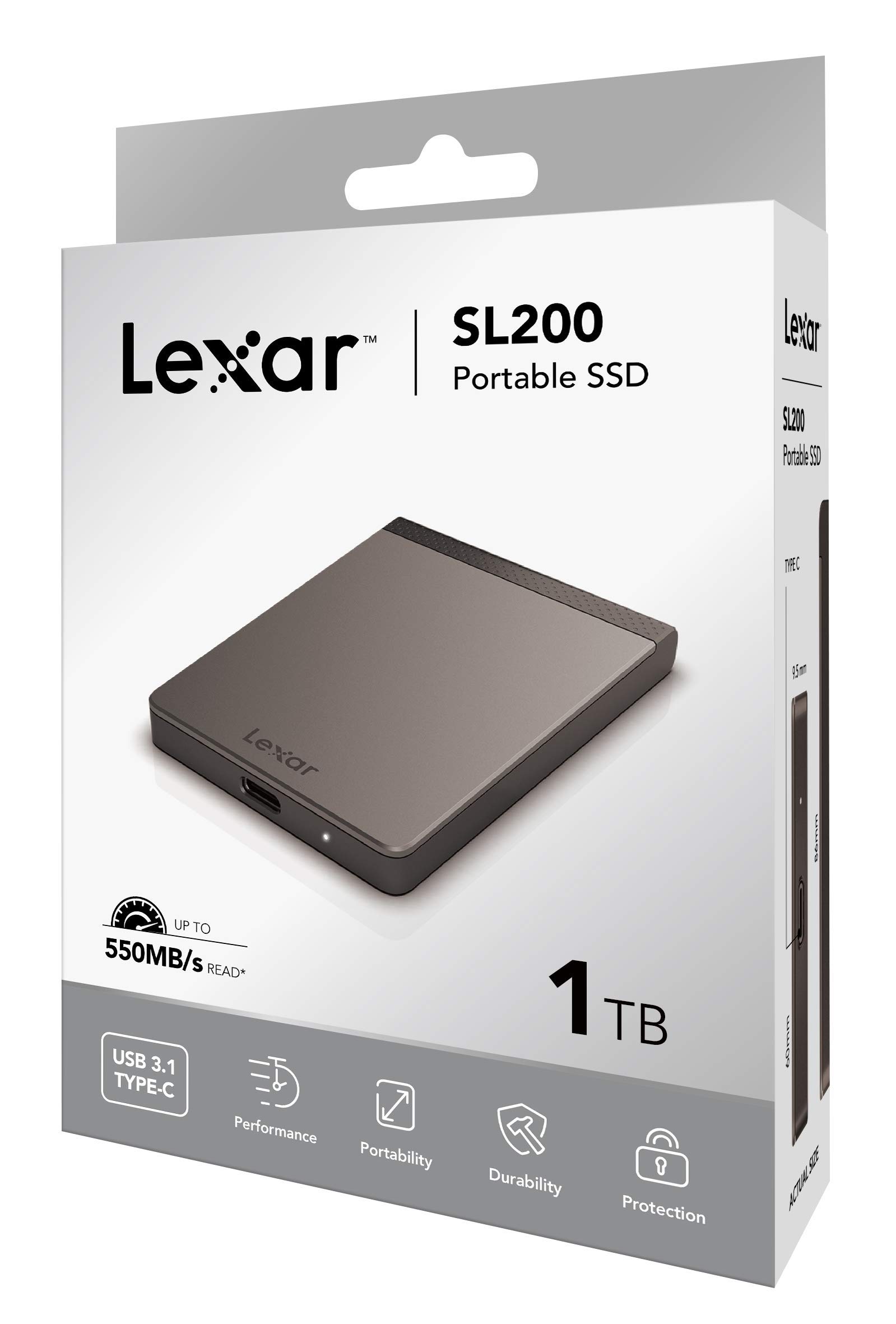 Lexar SL200 1TB USB 3.1 External SSD
