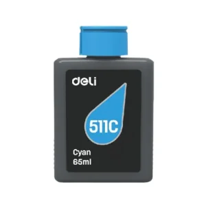 DELI 511C Cyan Ink Bottle 65ml