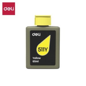 DELI 511Y Yellow Ink Bottle 65ml