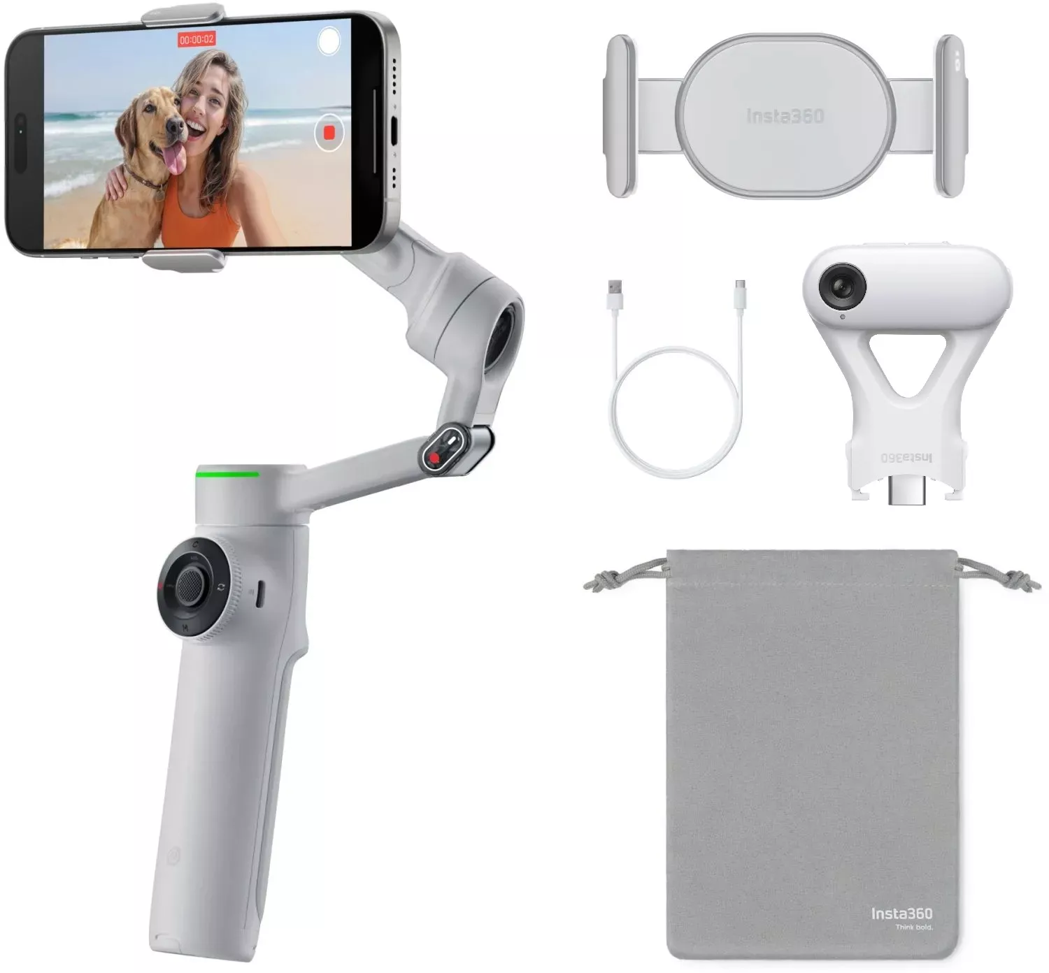 Insta360 Flow 2 Pro AI Tracker Bundle